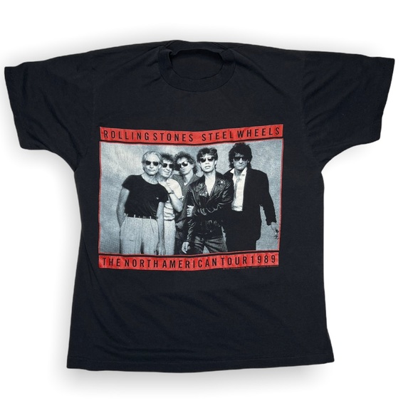 Vintage Other - 1989 Rolling Stones Steel Wheels T Shirt